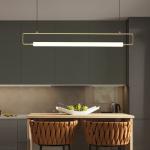Modern Restaurant Chandelier Minimalist Bar Restaurant Indoor Rectangular