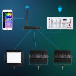 500w Outdoor Led Video Panel Lamp Rgbw 2800-9990k Lighting Equipment Wireless