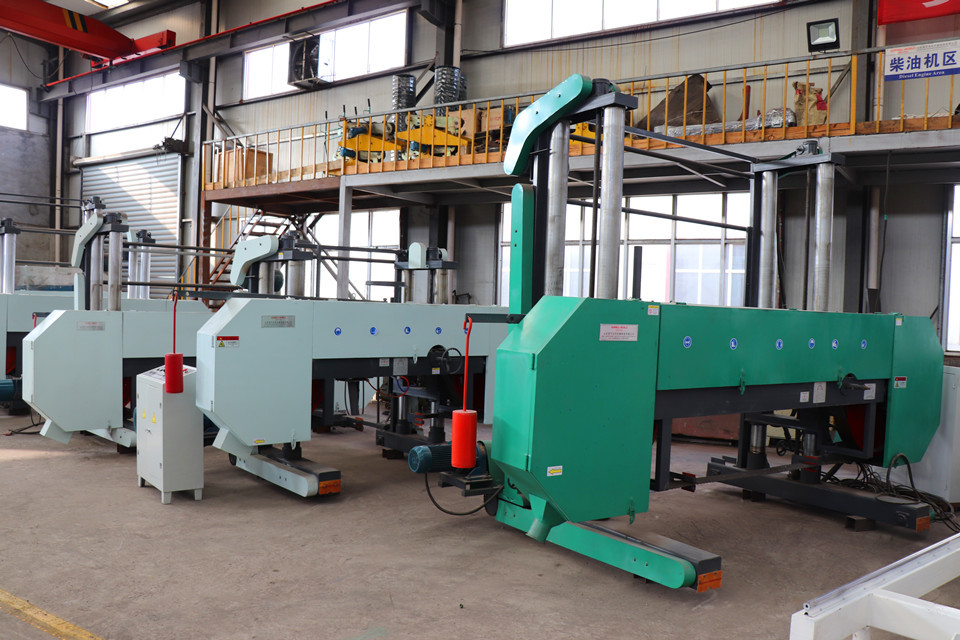 MJ1500 Large Bandsaw Mill 1500mm Horizontal Band Saw Mill Electrical Type