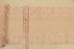 Galloon Lace Trim For Sewing Botanical Patterned Breathable Twin Scalloped