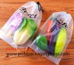 Transparent PE Drawstring Plastic Bags For Garment Storage