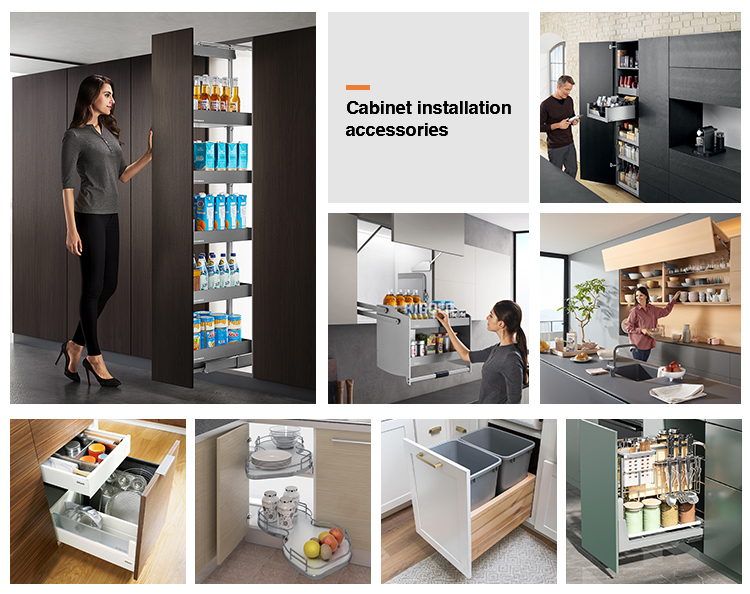 Modern Italian Kitchen Cabinet with Flat Edge Stone Countertop and Custom Veneer Color
