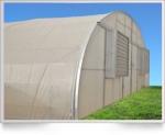 Galvanized PE Film Single Span Greenhouse For Vegetables 9x30m
