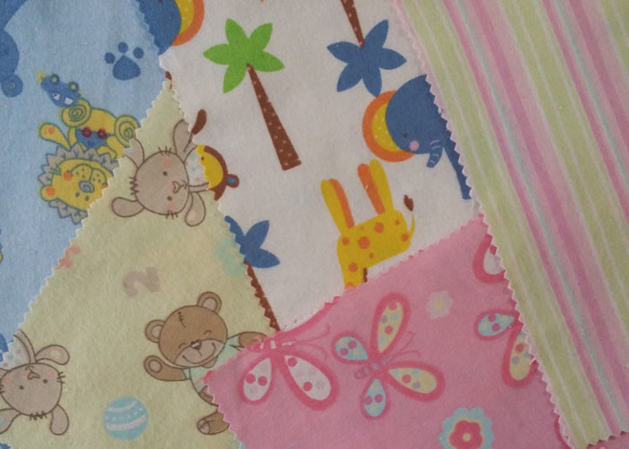 Multi Color Width 57/58'' Cotton Flannel Cloth 100% Cotton Fabric