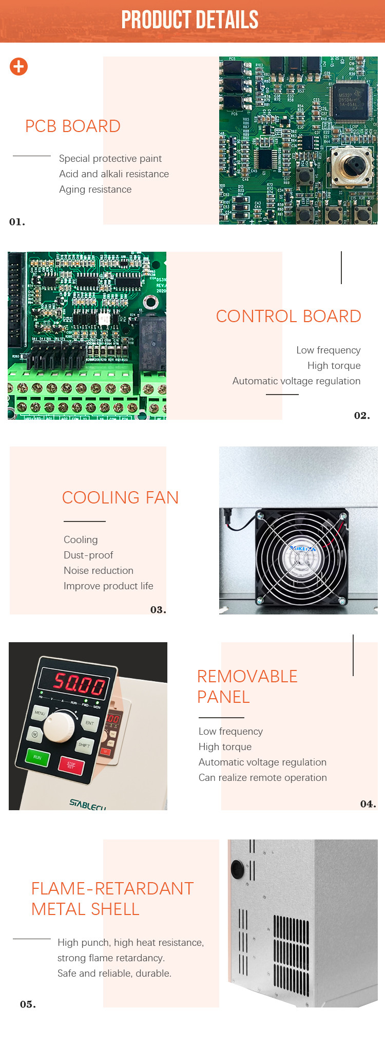 CE Three Phase Vector Control Frequency Inverter 45KW General Use