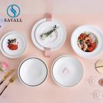 High Gloss Glaze A Grade Contemporary Dinnerware Sets For Coffee Shops