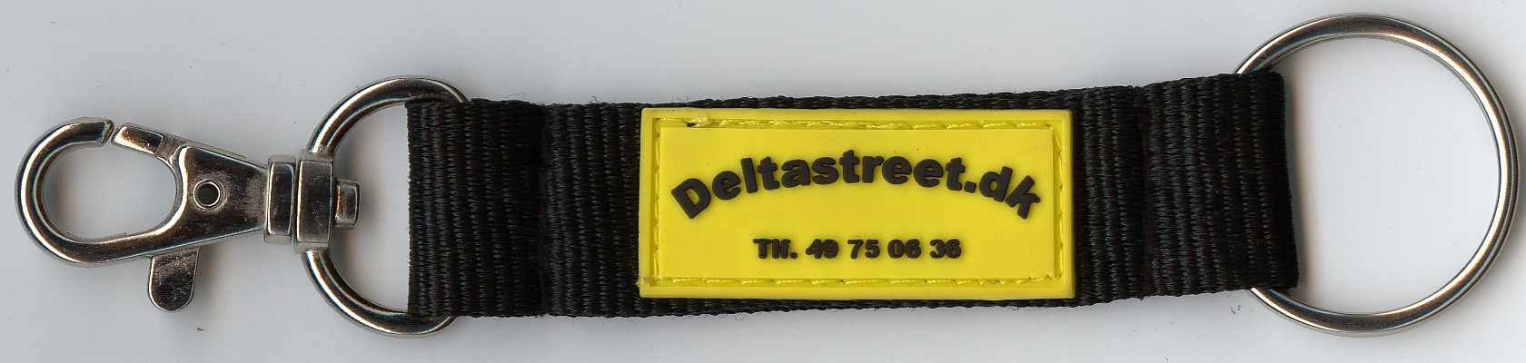 Polyester Lanyard Key Chain / Carabiner With Strap For Travel Agencies