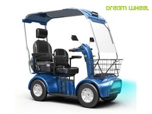 Quality 130kg 4 Wheel 2 Seater Electric Mobility Scooter 48V 20Ah wholesale