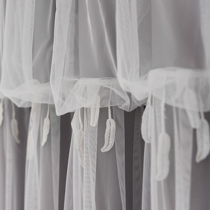 Embroidered Polyester Curtain Fabric High Shading Home Textiles Thermal Insulated