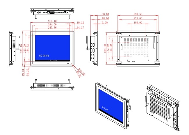 12.1-Inch Compact Android Touch Screen for Medical Interfaces and Control Systems