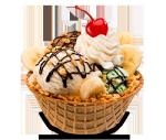 120V/550W Waffle Bowl Maker , Cooks Waffle Maker With 2 Holes