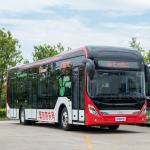 338.4 KWh Battery Maximum Range Up To 641Km Electric Bus TEG6125BEV 12 Meter Bus