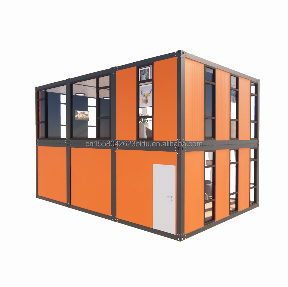Hotel Flat Pack Steel Product Modern Design Fabricated Apartment by Cbox Luxury Two-Layer Portable Container House