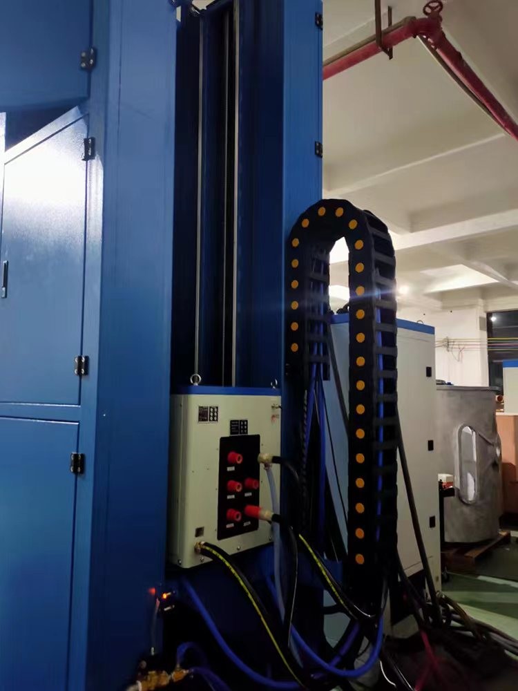 500KW Digital Induction Heating equipment Vertical Scanner Induction Hardening For Gear