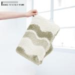Beige Color High Absorbent Toilet Microfiber Anti Slip Bath Mat