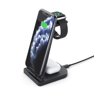 Quality Double Coils 10W Detachable 3 In 1 QI Wireless Charger wholesale