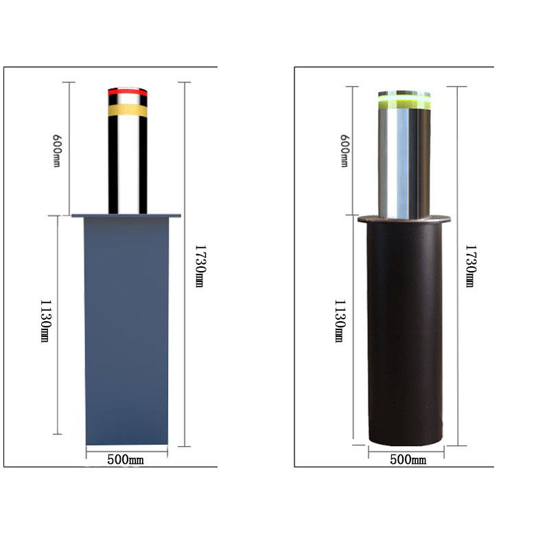 Parking Hydraulic Retractable Bollards Automatic Rising Manual Telescopic Bollards