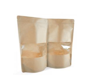 Quality custom PE coated coffee packaging bags with window wholesale