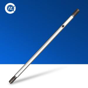 Quality #45 steel 12mm knurled keyway threaded electric fan motor shaft for industrial fan part wholesale