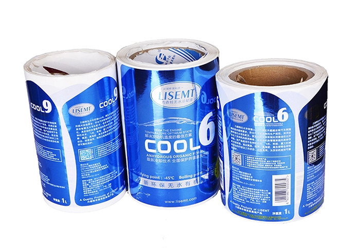 Custom waterproof rectangle label stickers for detergent bottle packaging