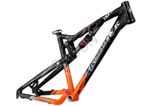 Quality Aluminum XC Full Suspension Bike Frame 100mm Travel 4 - Linkage Structure wholesale