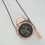 2016 summer new Miss Han Ban PU packet round clock fashion women's singles