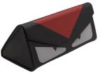 Cute Printing Foldable Glasses Case , Women Triangle Eyeglass Case