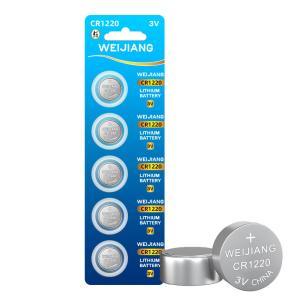 Quality 40mah CR1220 3V Lithium Calculator Rechargeable Button Batteries wholesale