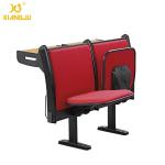 Upholstery Fabric University Steel Book Holder College Classroom Seating With