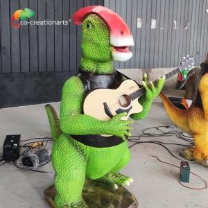 Quality Outdoor Life Size Animatronic Dinosaurs Band 1.8 Meters Height For Dinosaur Park wholesale