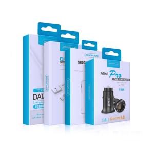 Quality UV Spot Smartphone Packaging Box Type C Data Cable Window Paper Box wholesale
