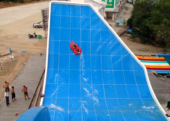 Holiday Resort Fiberglass Water Slide 12 M Platform Height 18.5 KW Power