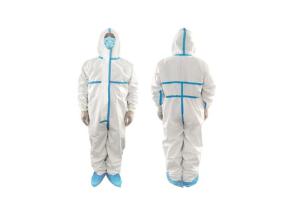 Quality Pe Disposable Protective Coverall , Breathable Medical Isolation Clothing wholesale