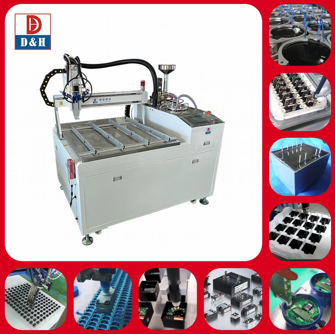 Three Axis Working Area 700*700*80mm Epoxy Silicon Poy Urethane Potting Machine