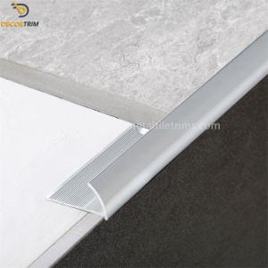 Quality Anodize Matt Silver Metal Tile Trims Quarter Round Shape 2.5M Length ODM wholesale