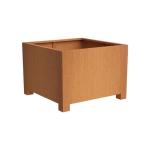 Metal Garden Cube Corten Steel Planter With Feet