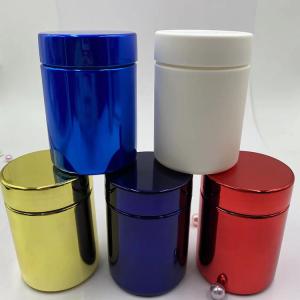 Quality HDPE Body PP Cap Sports Nutrition Pharmaceutical Healthcare Vitamin Supplement Bottles with White Soft Touch Process Jar wholesale