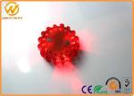 Round Flashing Magentic ED Flare Traffic Warning Lights With Compression