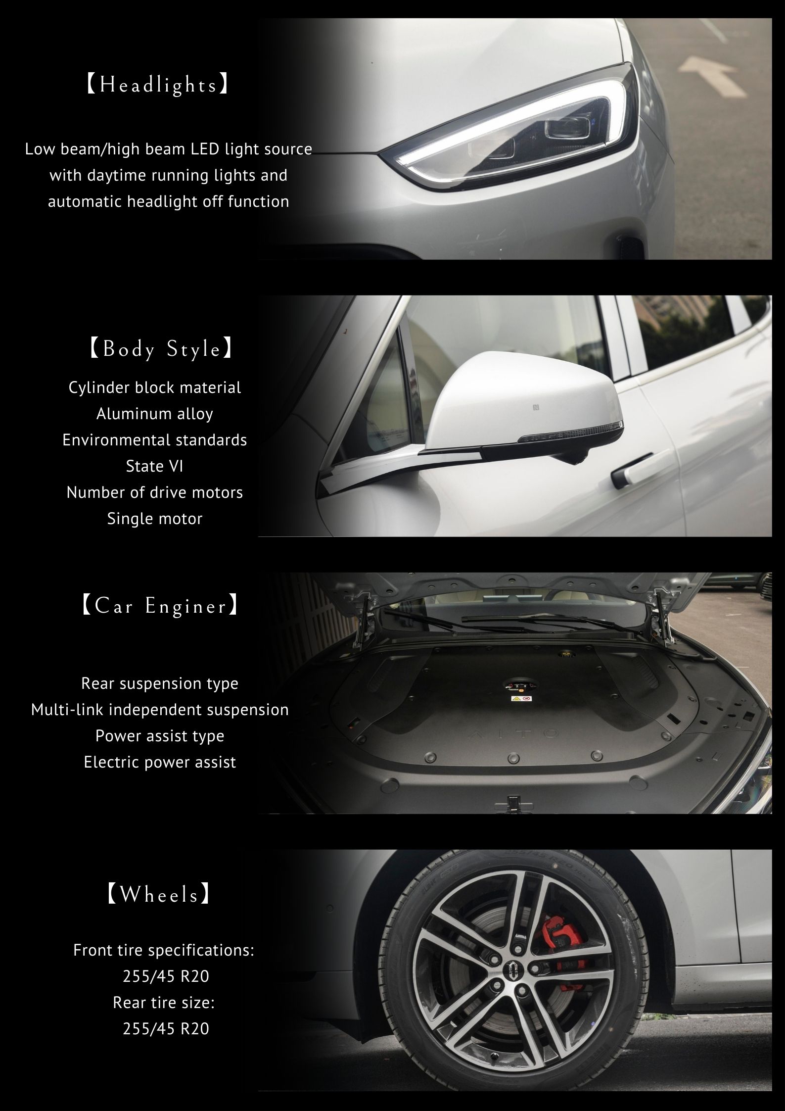 2024 HUA WEI AITO M7 Electric Car with Maximum Torque of 200-300Nm and No Roof Rack