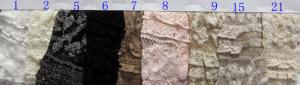 Quality Soft Spandex Black Stretch Wedding Dress Lace Fabric With 130cm Width wholesale