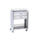 Stable Vet Nursing Hospital Trolley 600 * 480 * 750mm Size With 2 Drawers