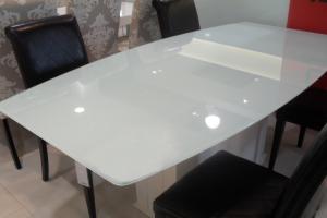 Quality White Painted Table Top Glass EN12150 Standards Protect Furniture wholesale