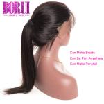 Raw Brazilian Bundles , 360 Frontal Weave With Bundles Silk Straight Can Be