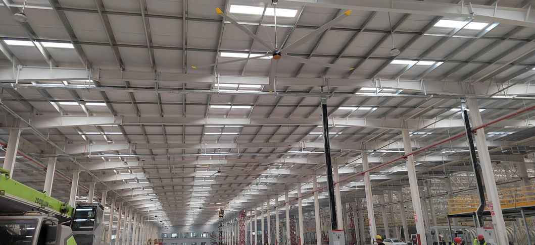 Aluminum Magnesium Alloy Hvls Giant Ceiling Fan with 6 Blades
