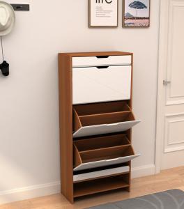 Quality Three Layer MDF Shoe Wooden Cabinet With Shaker Door wholesale