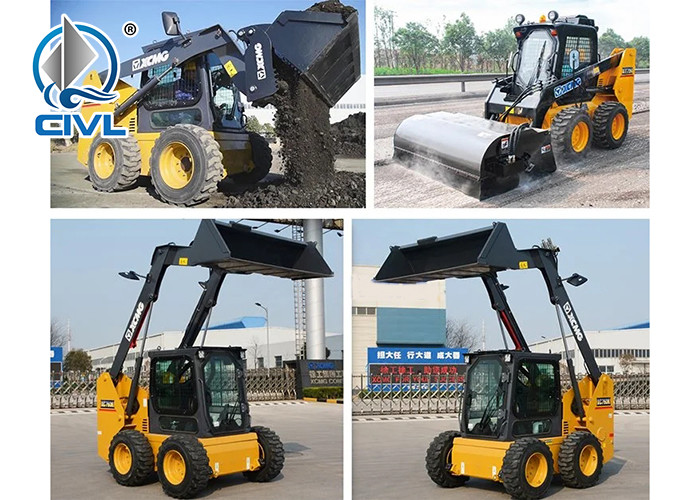 New Wheel Skidsteer Loader Xc760K Chinese Mini-SkidSteer Loade
