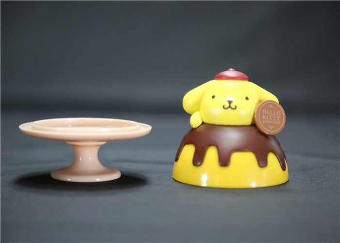 PompomPurin Custom Plastic Toys Yellow Color PVC Material 6*3.5*4.2cm
