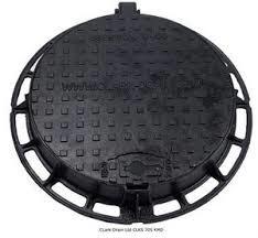 Quality Black Round Cast Iron Manhole Cover D400 B125 Sand Casting Investment wholesale