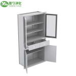 Glass Door Stainless Steel Medical Cabinet for Pharmaceutical Industry