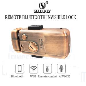 Quality Brushed Metal Rim Door Locks TTLock Bluetooth Remote Control wholesale